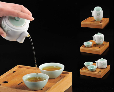 玉青瓷茶器·天一壺 一壺承雅韻，杯盞映匠心